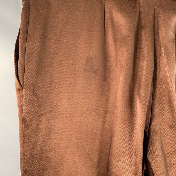 SIES MARJAN Size 34 Brown Acetate Blend Pleated Dress Pants - Picture 3 of 12